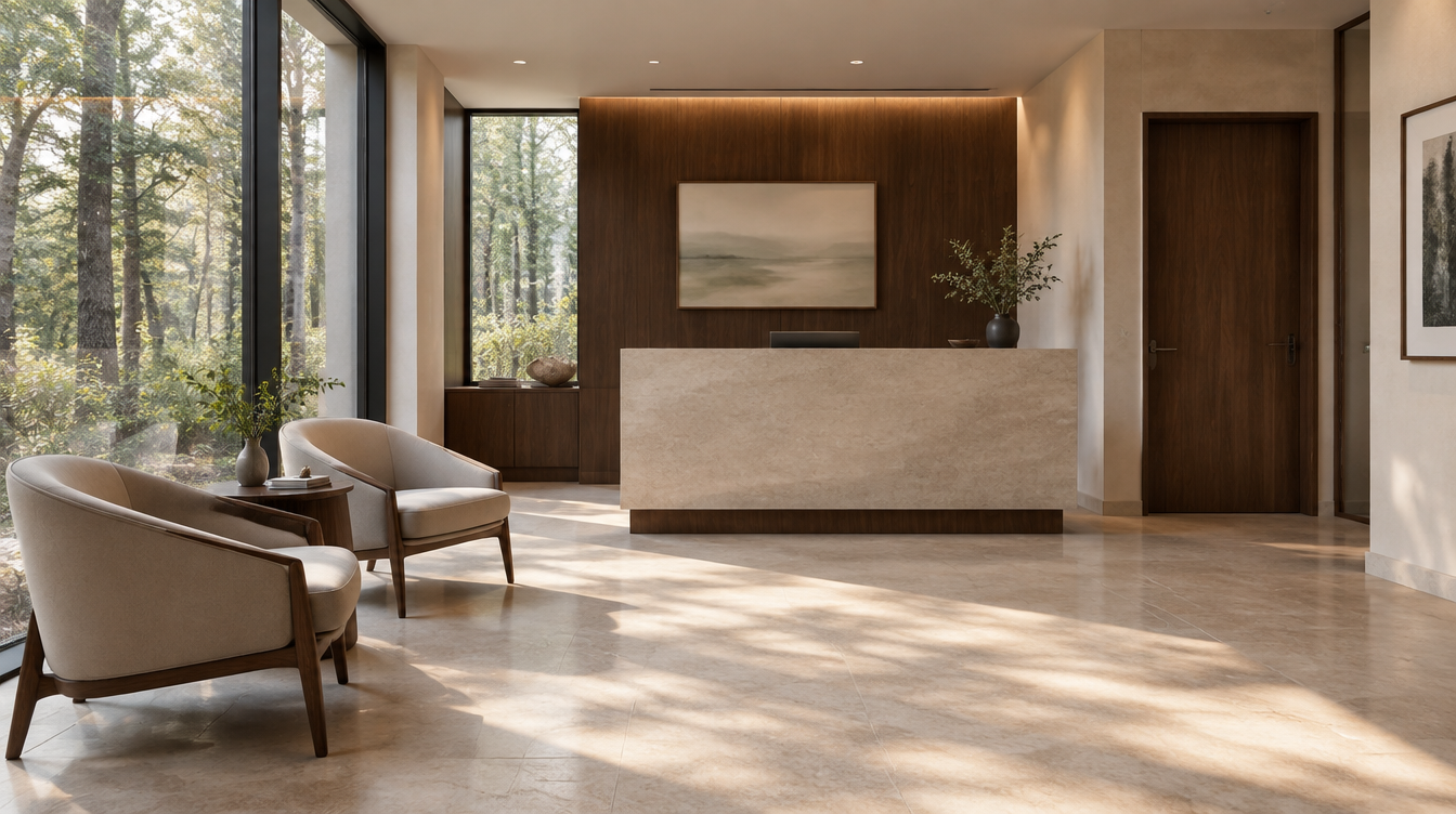 A private welcome — illustrative concept